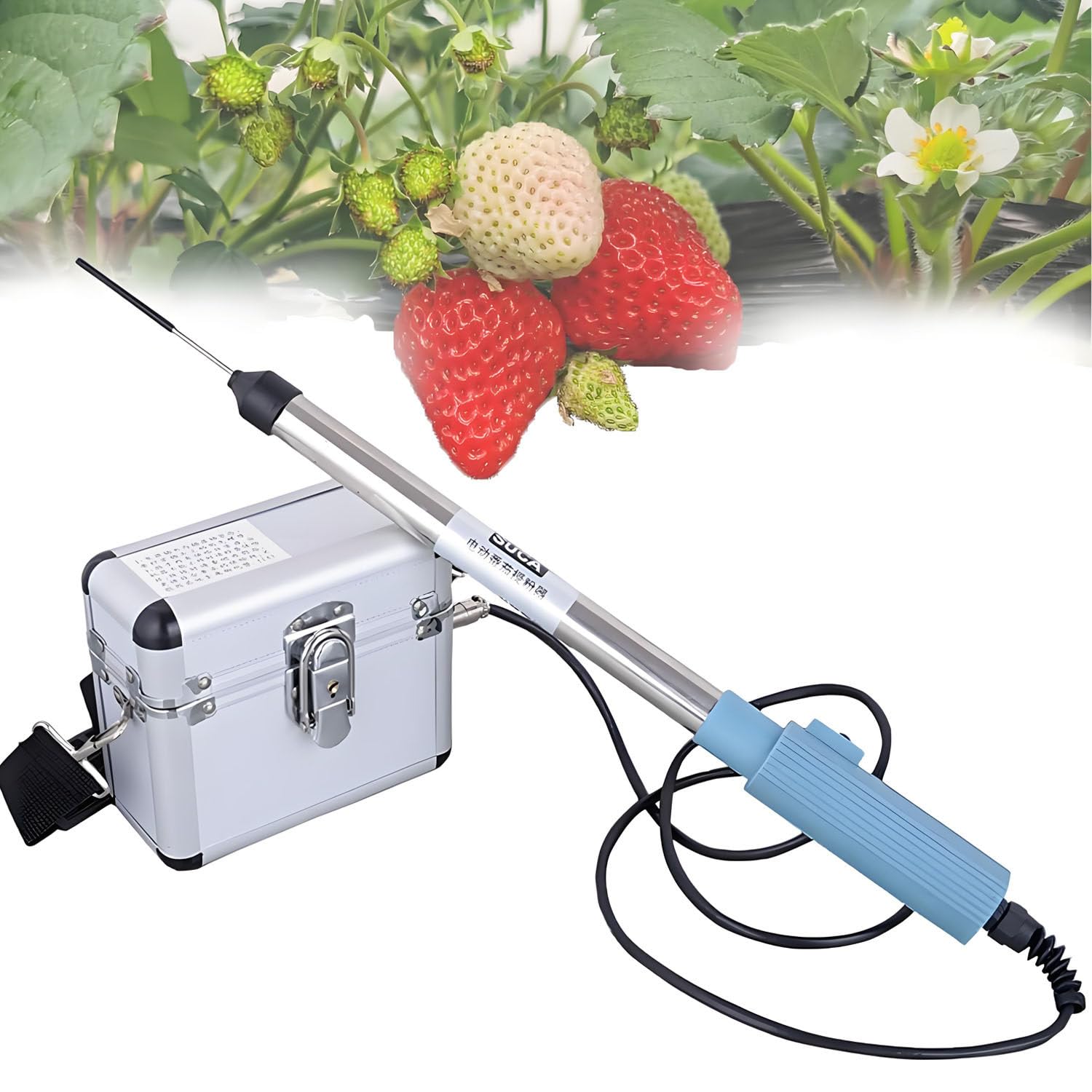 ByBoDi Mini Cordless Tomato Flower Vibrator, Electric Tomato Pollinator, 4800RPM, Easy to Install, 10 Hours Standby, Pollinator for Tomatoes, Peppers, Strawberry