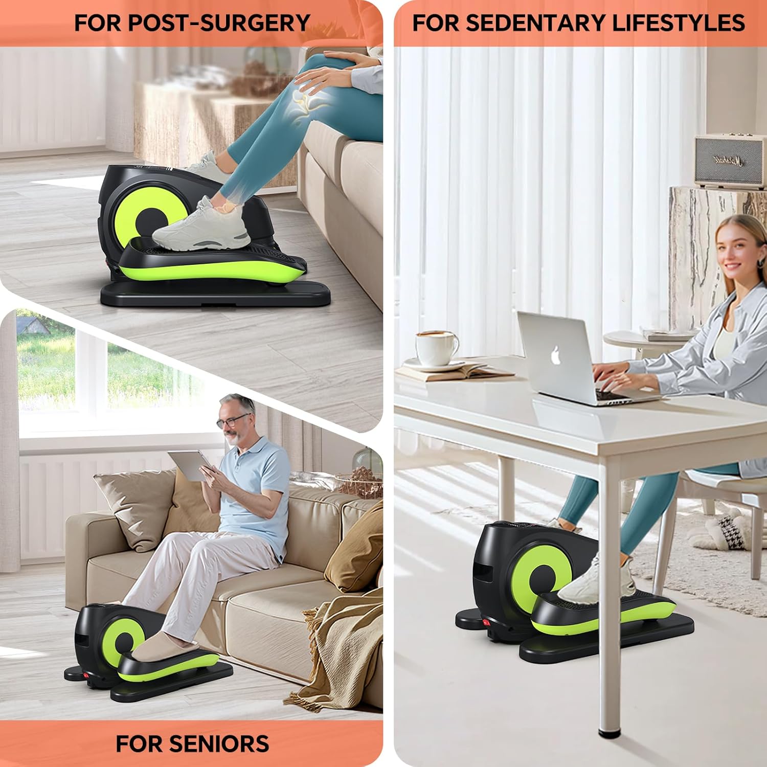 2025 New Under Desk Elliptical Machine, Electric Ellipse Leg Exerciser Pro As Seen On TV with 16 Adjustable Speed, Quiet and Fully Assembled with Remote Control Non-Slip Foot Straps 2025 New Under Desk Elliptical Machine, Electric Ellipse Leg Exerciser Pro As Seen On TV with 16 Adjustable Speed, Quiet and Fully Assembled with Remote Control Non-Slip Foot Straps