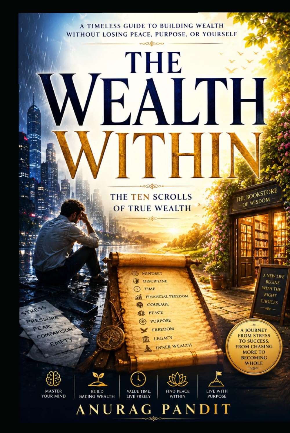 THE WEALTH WITHIN: A Timeless Guide to Building Wealth Without Losing Peace, Purpose, or Yourself. A philosophical journey toward financial freedom, emotional peace and purposeful living