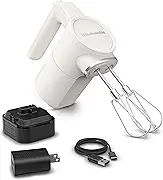 KitchenAid Go Cordless Hand Mixer - battery included, KHMR762, Porcelain White