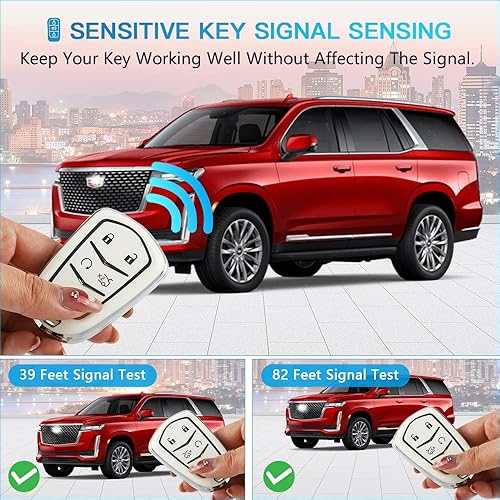 Miniatura 5 de 1797 Funda para llavero para Cadillac XT5 XT4 XT6 CTS ATS CT6 XTS SRX, accesorios para control remoto de automóvil, protector femenino lindo de 5
