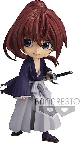 Miniatura 2 de Banpresto Rurouni Kenshin-MEIJI Espadachín Historia romántica- Q posket-BATTOUSAI Himura-(ver.B)