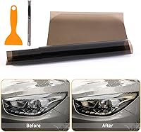 Vista 5 de Película de tinte para faros traseros de automóvil, 2 unidades de 12 x 48 pulgadas, lámina de vinilo autoadhesiva para luz antiniebla