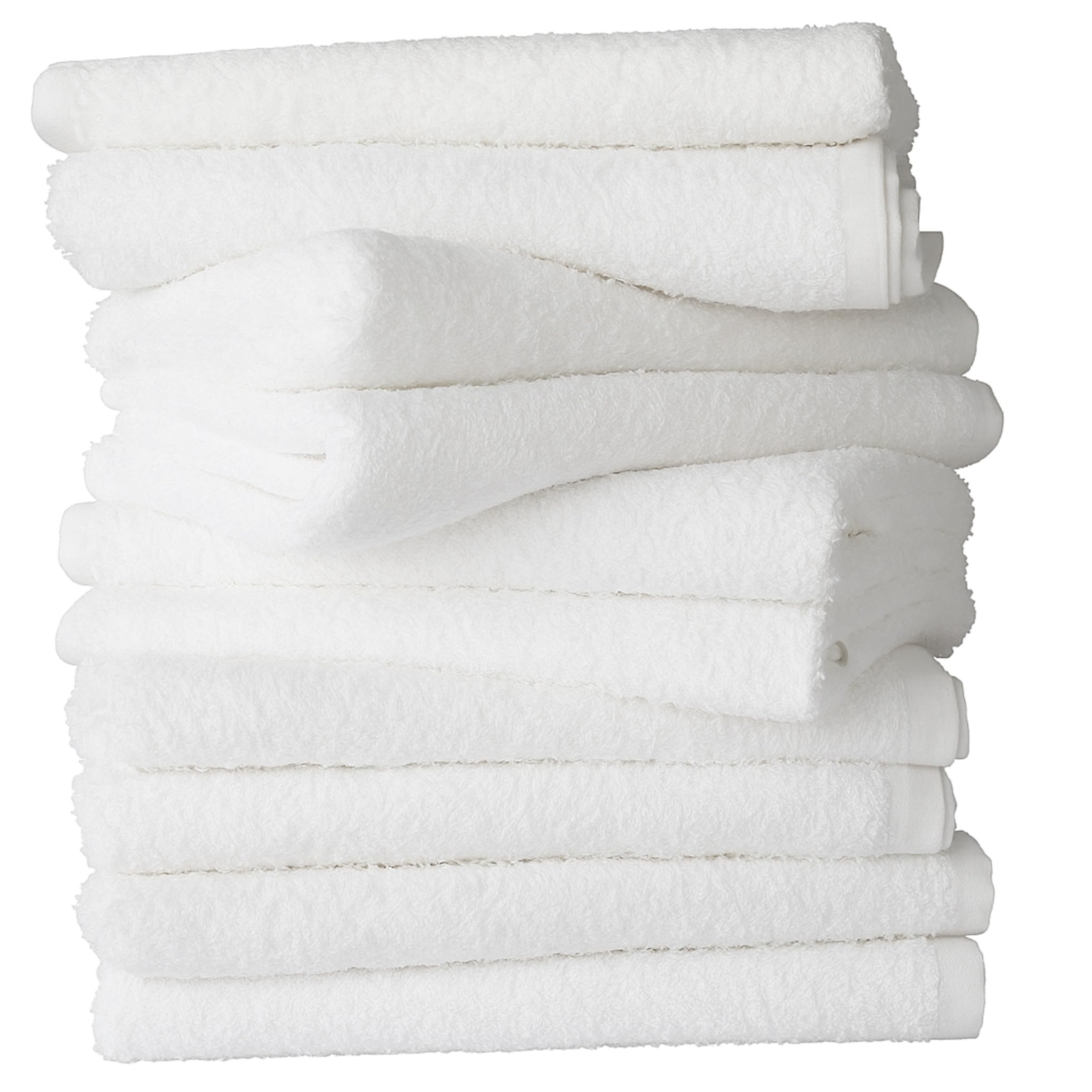 Baby Terry Towelling Cloth Nappies Flat Diapers Washable Nappies| Baby Face Hand Cloths Bath Flannel Wash Towel Wipe Feeding | Soft 100% Cotton 60x60cms Nappy (Pack of 6, White)