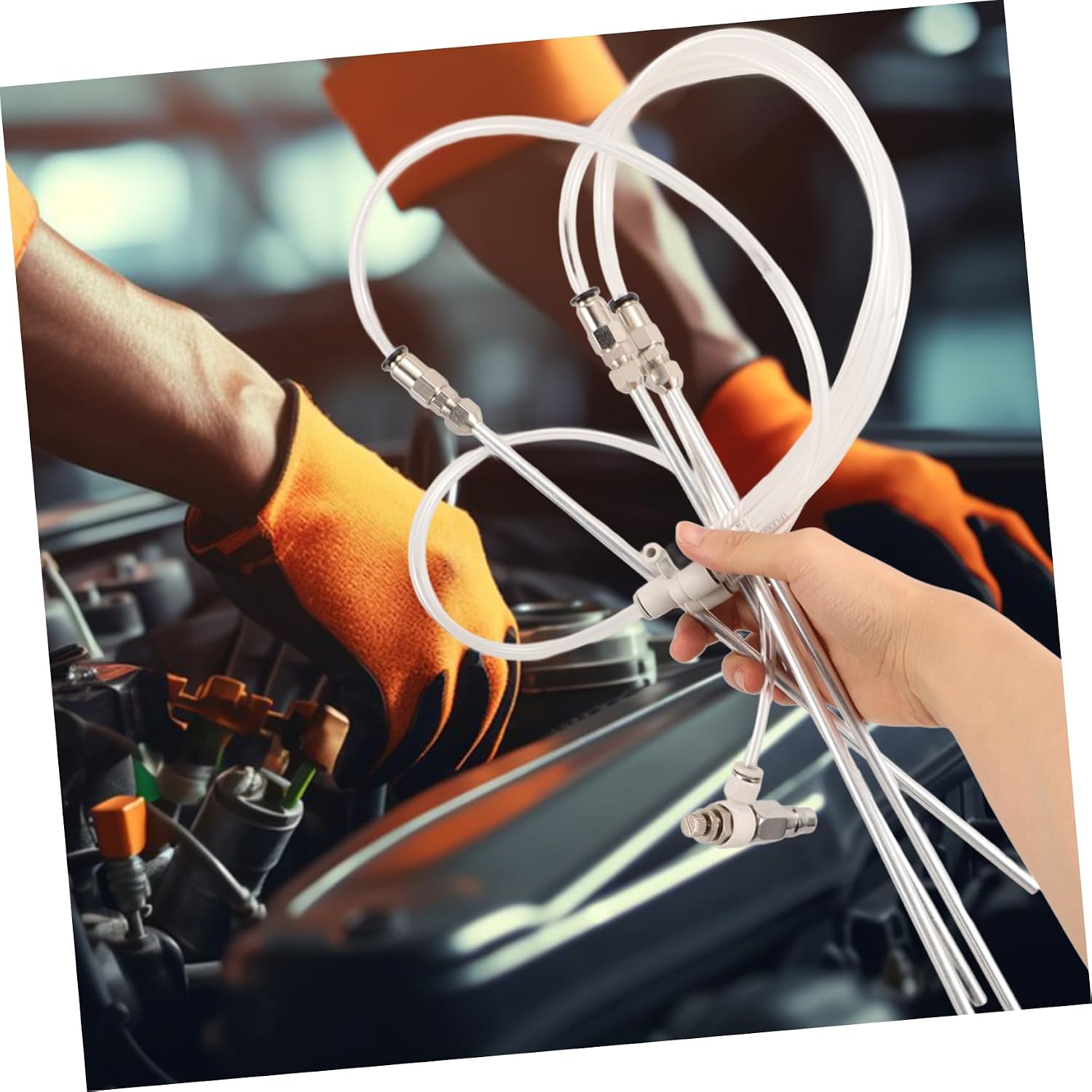 Pneumatic Tool for Engine Cylinders Efficient Carbon Removal Equipment for Automotive Maintenance Durable and Metal Construction Design for Optimal Performance