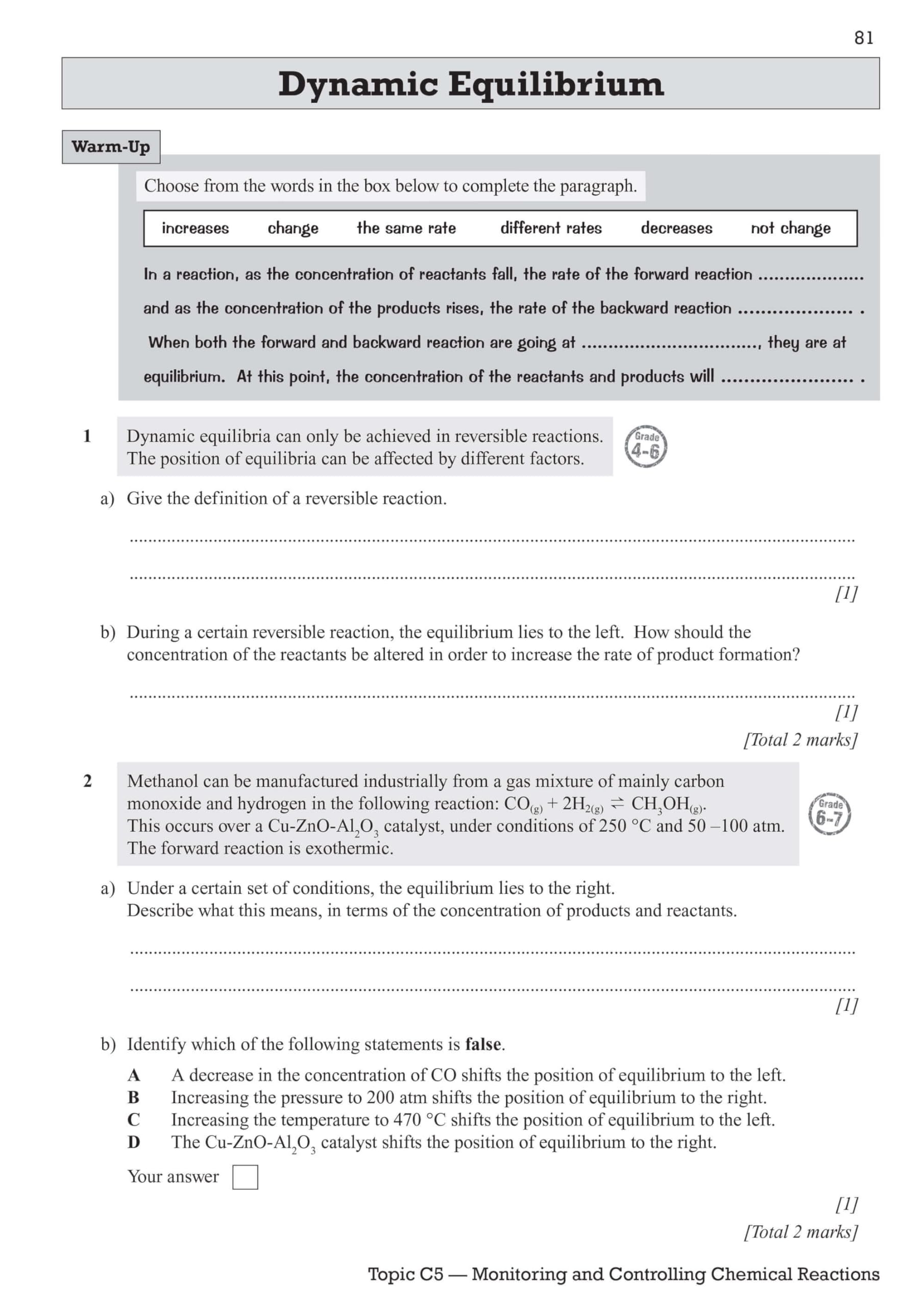 Grade 9 1 GCSE Chem OCR Gate Exam Wrkbk - Image 10