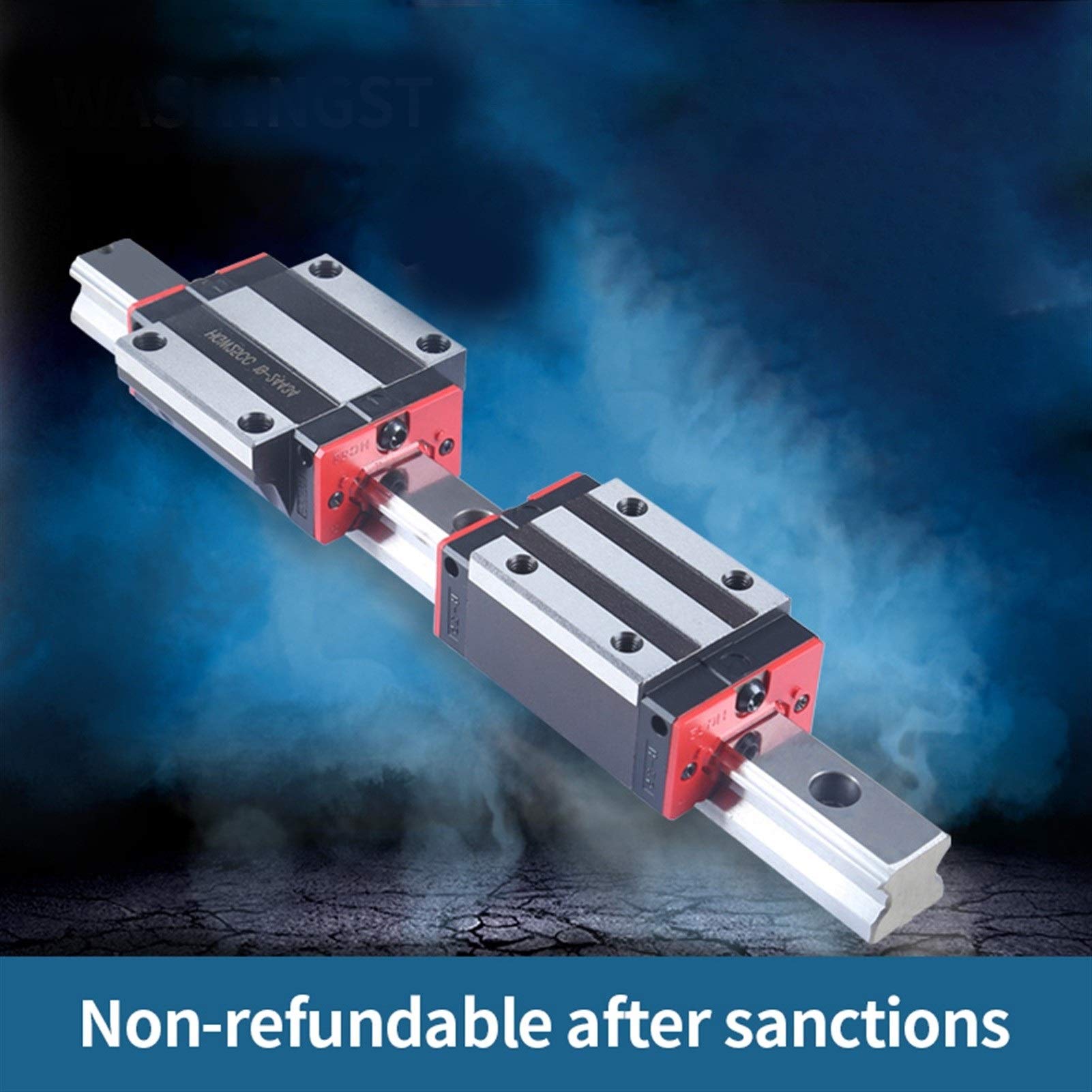 SUOFEILAIMU Linear Guide Set Hgw Carriage Miniature Linear Slide Rail for 3D Printer (Color : HGH25CA)