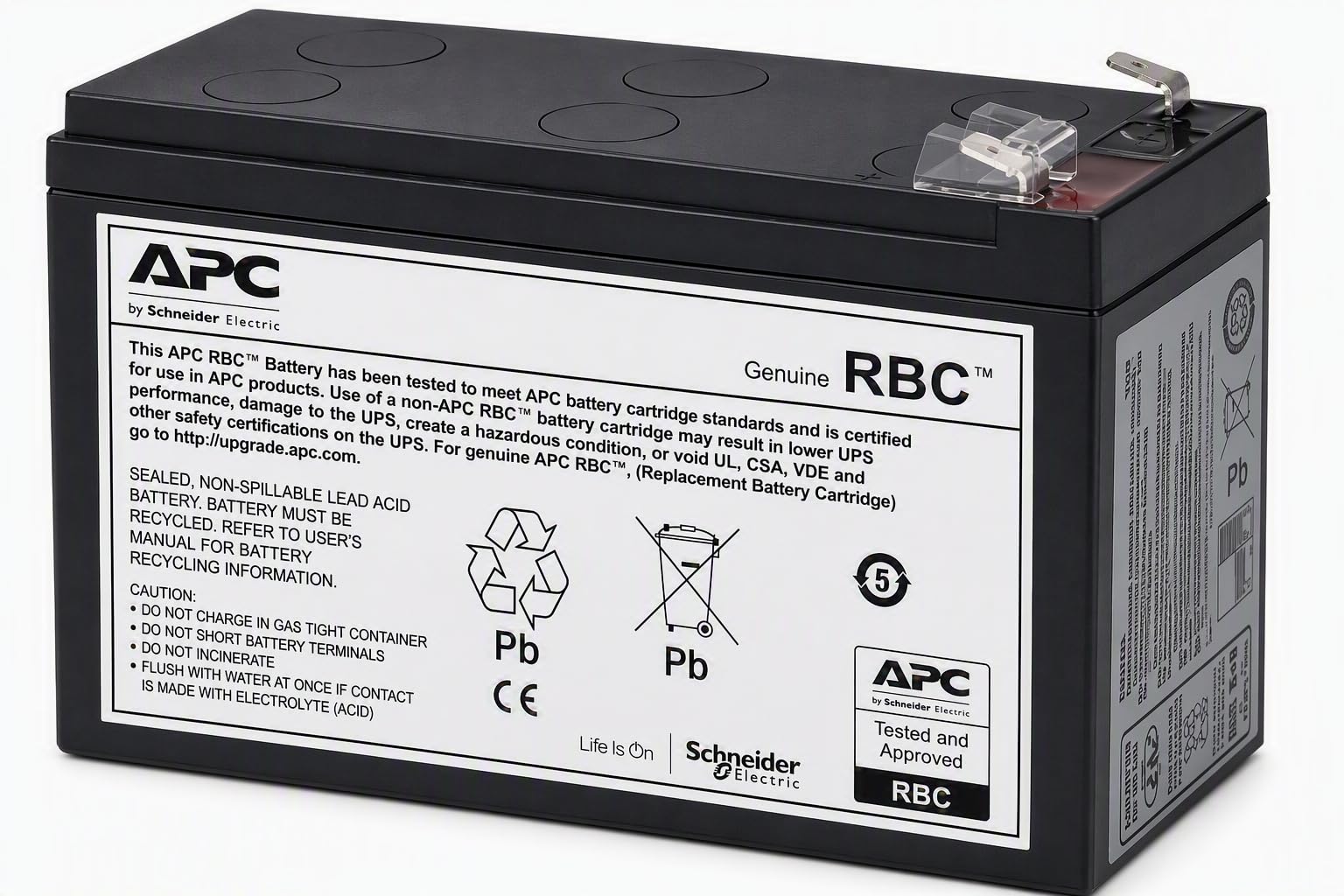 APC RBC17 UPS Replacement Battery Cartridge for APC - BE700G, BK650EI and select others