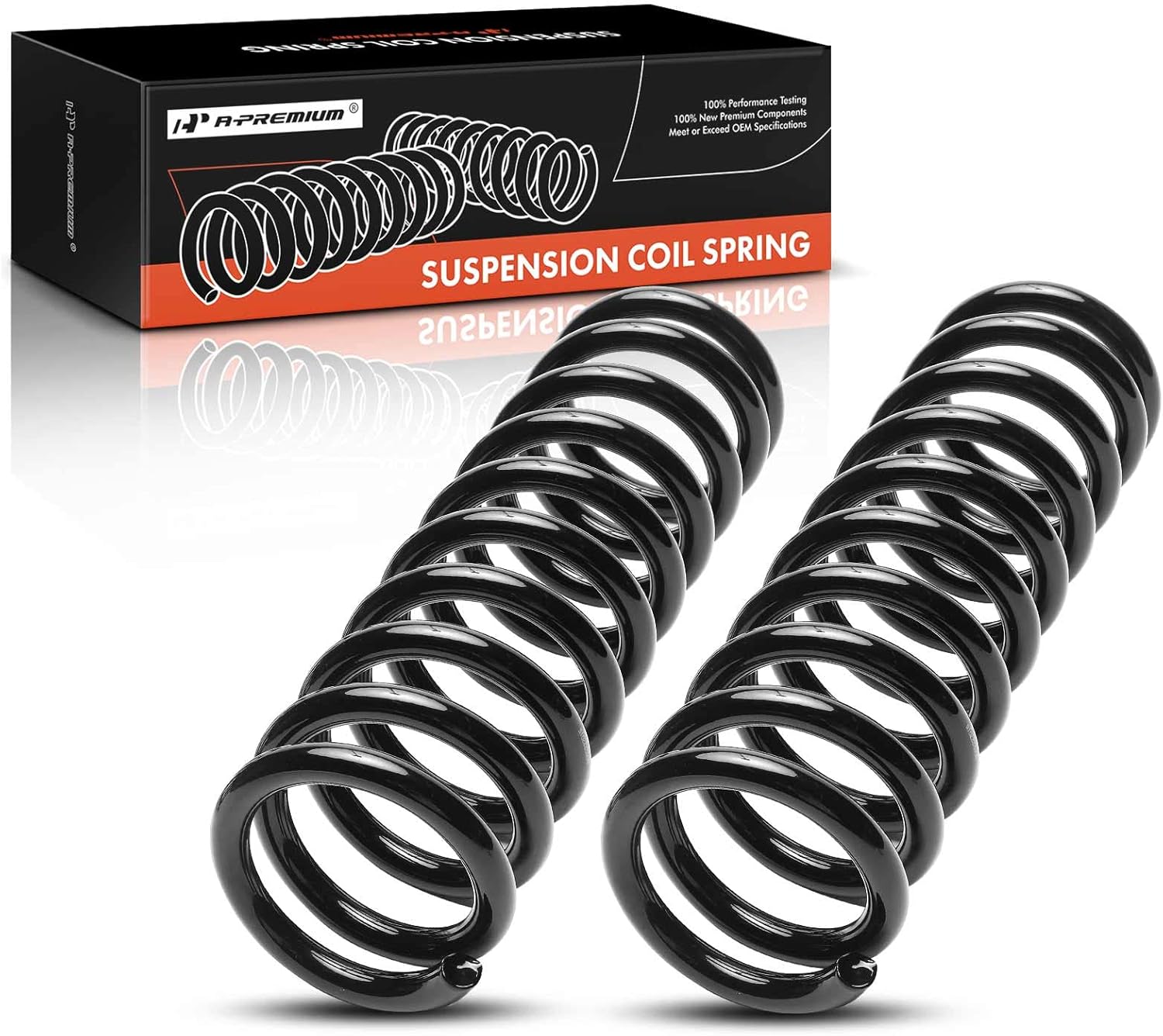 A-Premium 2Pcs Front Coil Spring Set Compatible with Chevrolet Camaro 1967-1969, Chevy II 1968 & Buick Apollo 1973-1974 & Pontiac Firebird 1967-1969, Ventura 1973-1974, Driver and Passenger Side