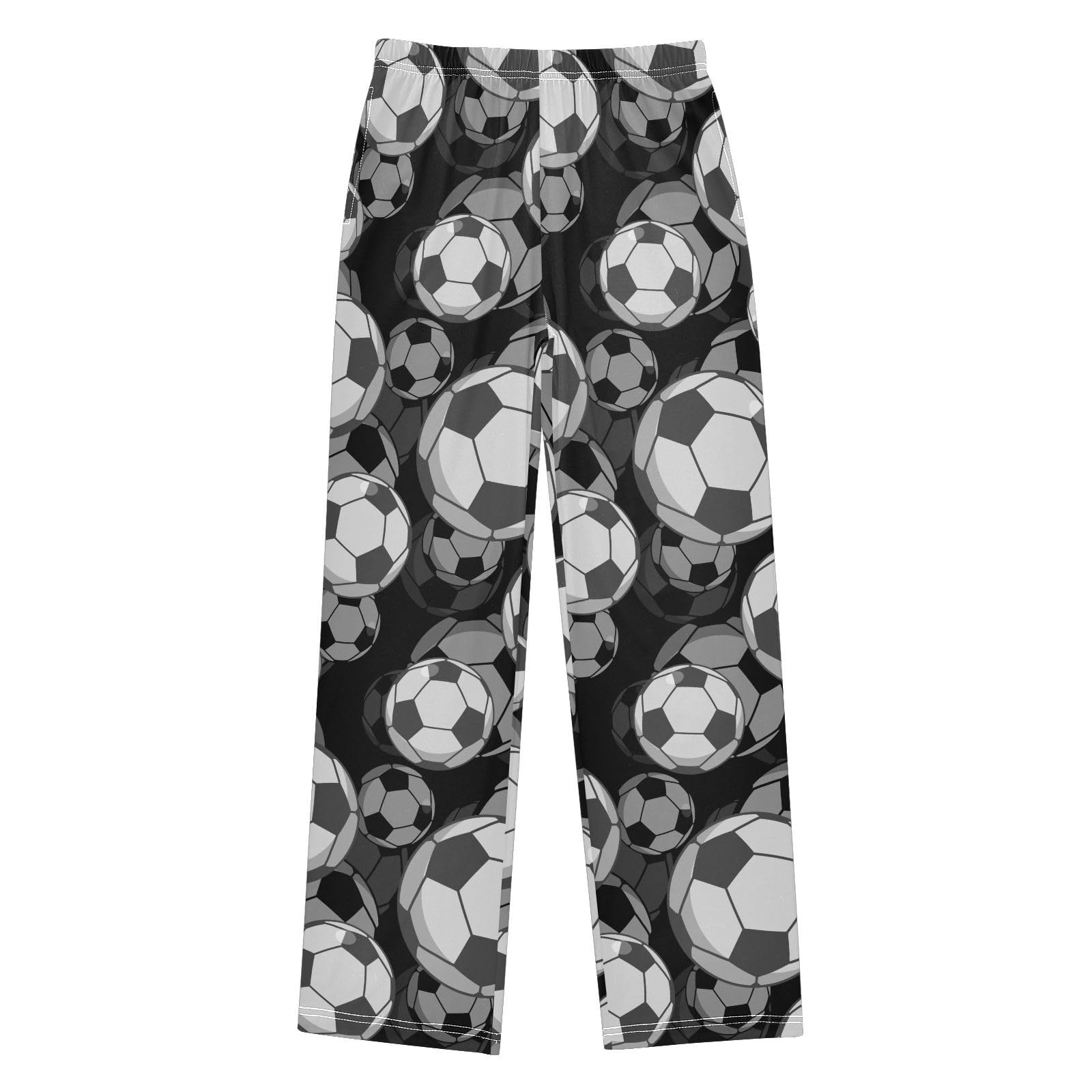 VIGTRO Pajama Pants Long Sleep Bottoms Soft Elastic Waist Lounge Pants with 2 Pockets Size 6-14 Years