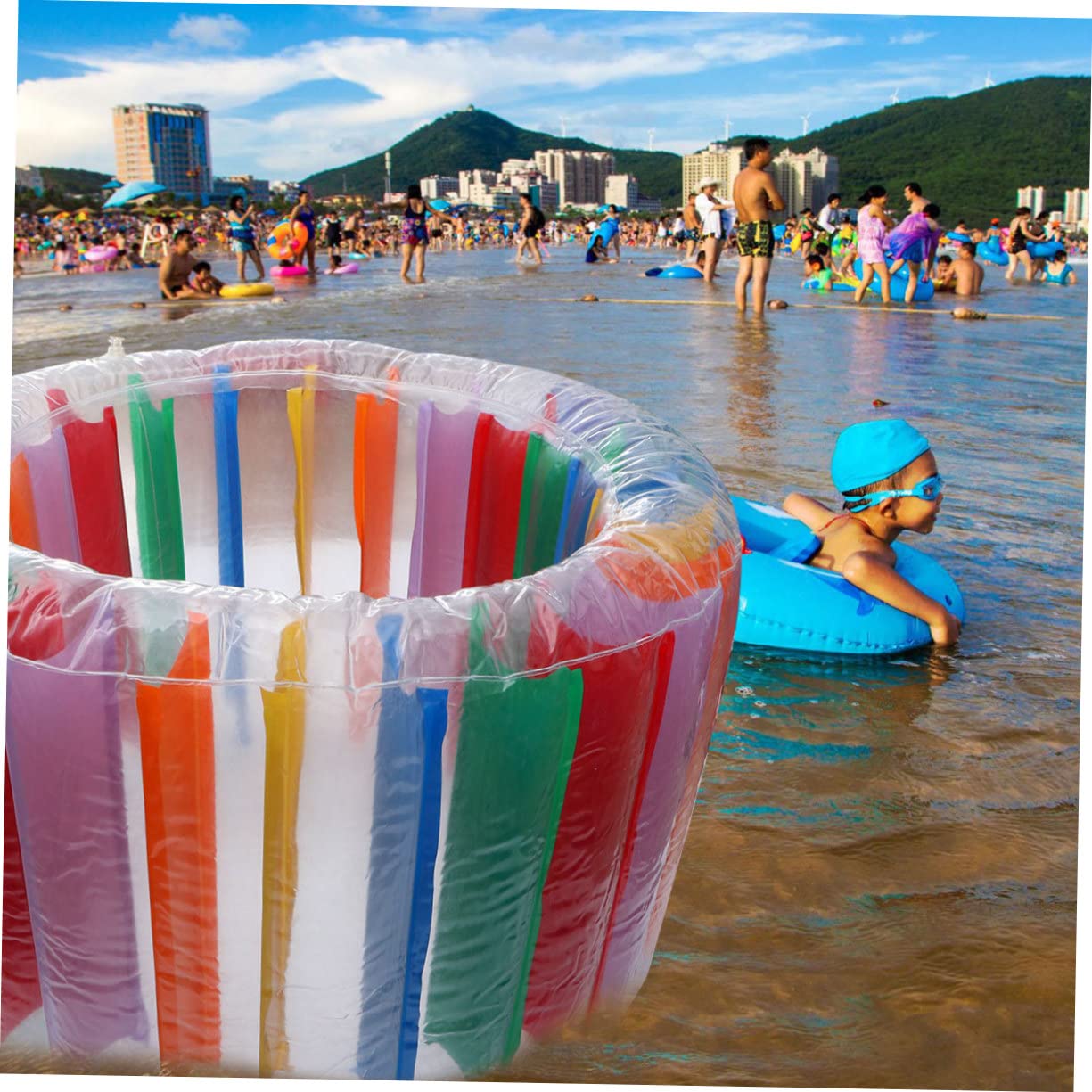 Rodillo Flotante Inflable de PVC Colorido para Niños 1 Pieza