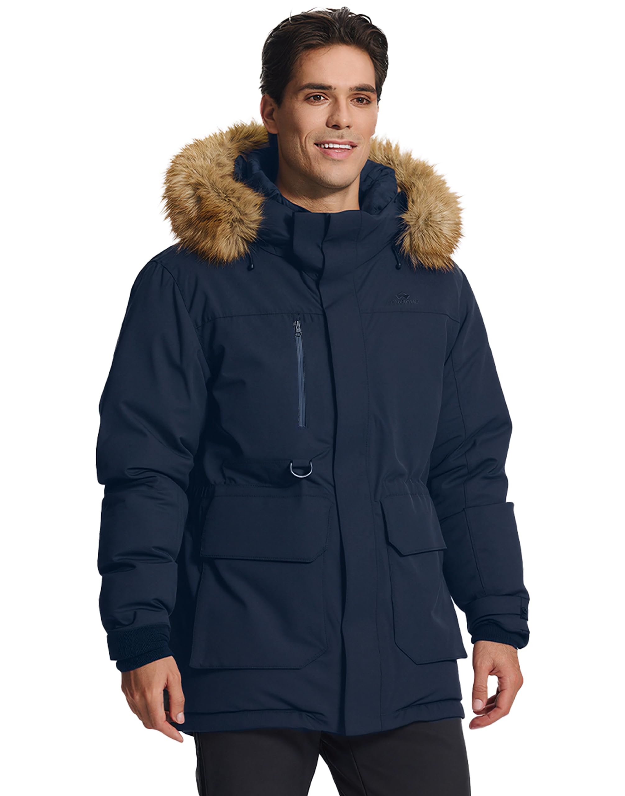 Pioneer Camp Herren Winterjacke Parka – Warm Wasserdicht für Outdoor & Alltag