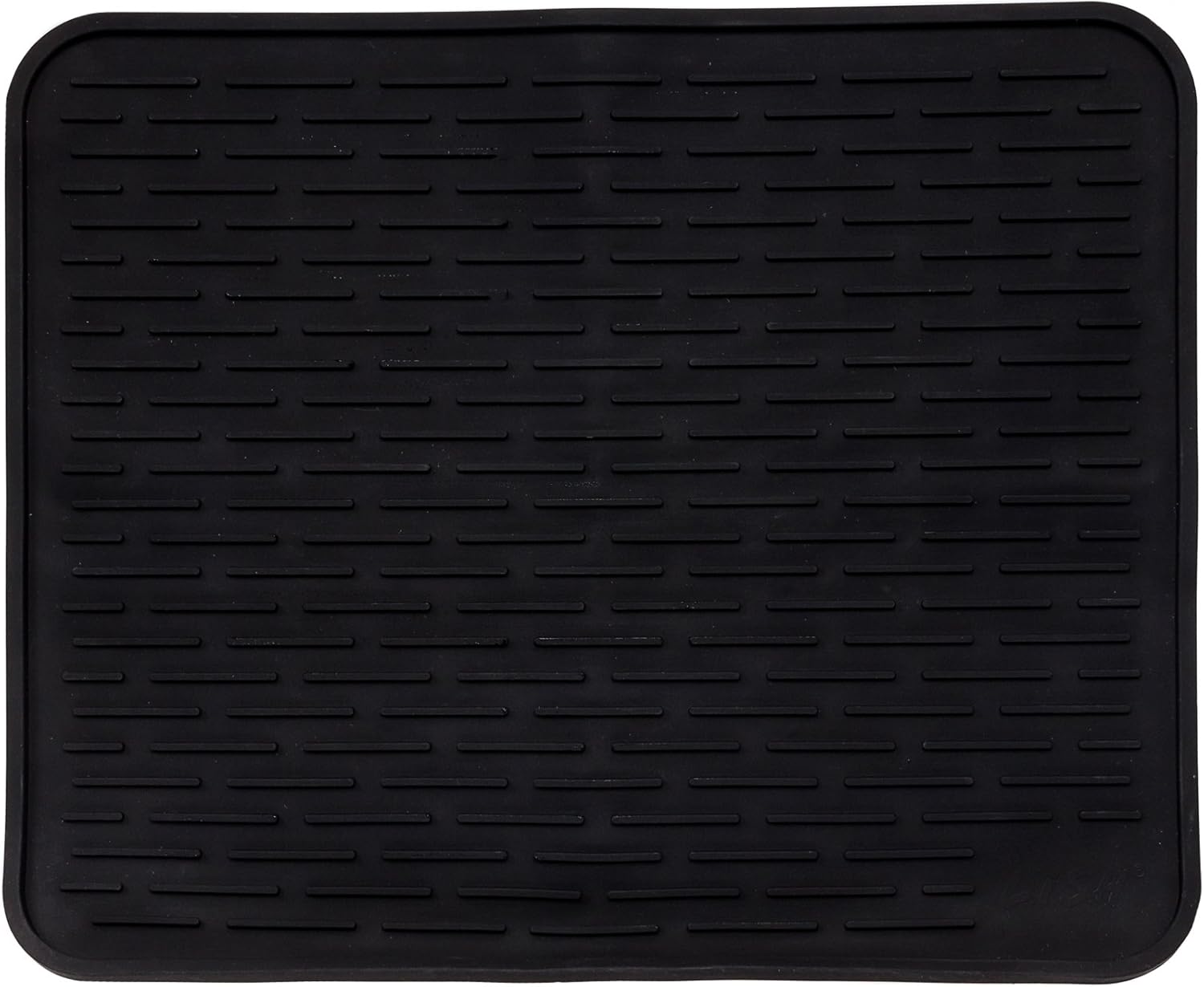 XXL Super Size Silicone Dish Drying Mat 24 x 18 Inch - Large Counter Top Dish Pad and Trivet by LISH (Beige) : Home & Kitchen