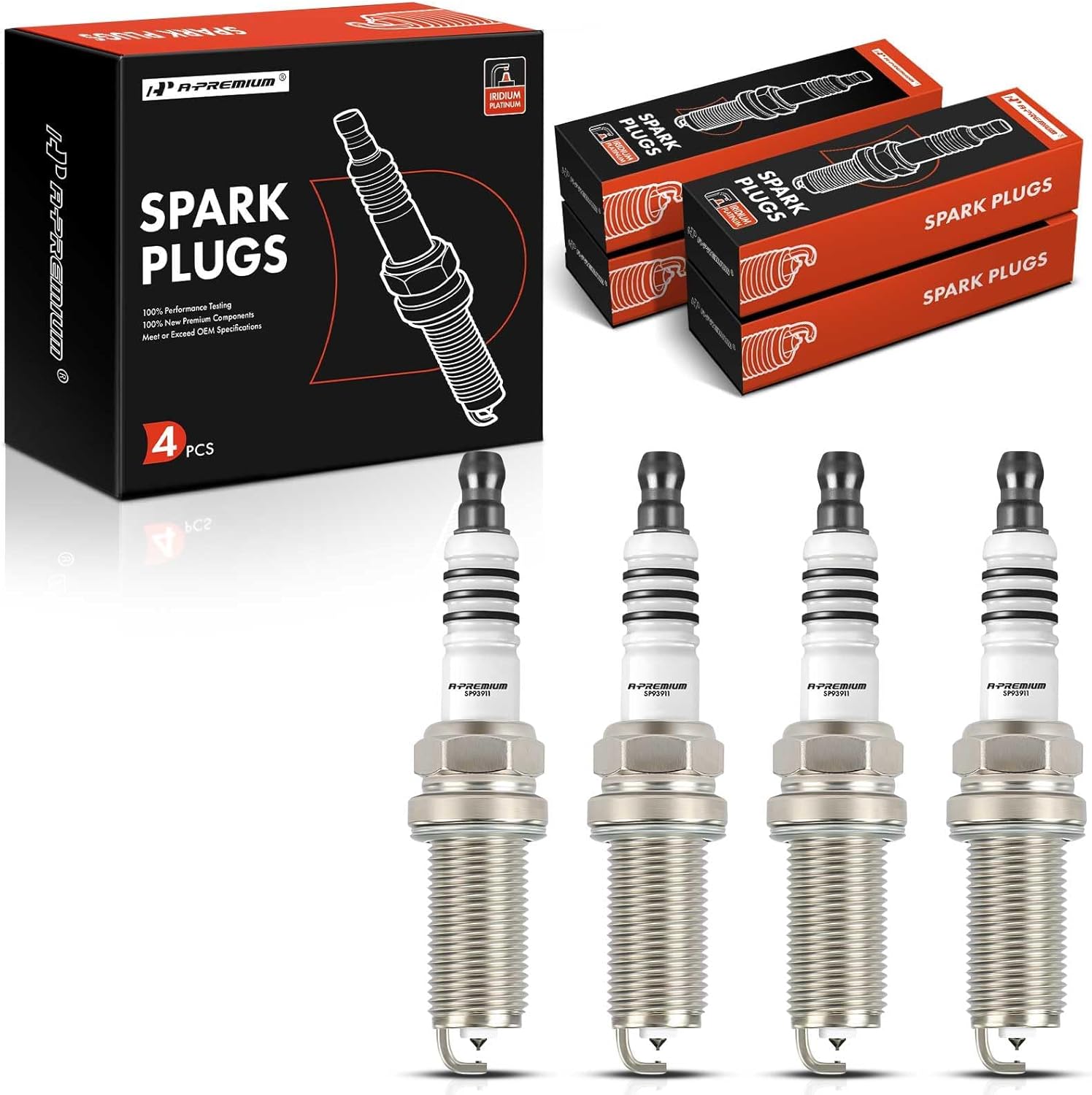 APremium Iridium Platinum Spark Plugs Compatible with Kia
