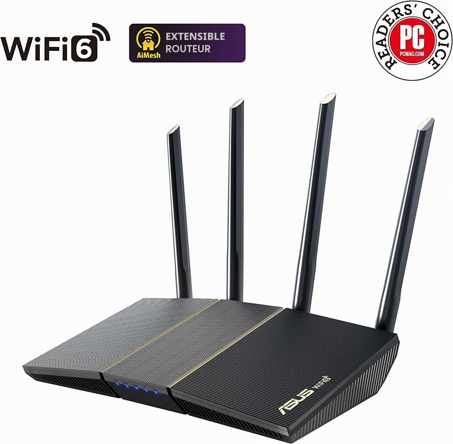 ASUS Rt-Ax57 Wireless Router Gigabit Ethernet Dual-Band, W128291859 (Gigabit Ethernet Dual-Band (2.4 Ghz / 5 Ghz) Black)