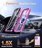 Vista 676 de Diaclara - Funda diseñada para iPhone 15 Plus de 6.7 pulgadas, transparente, cuerpo completo, con protector de pantalla, resistente de protección