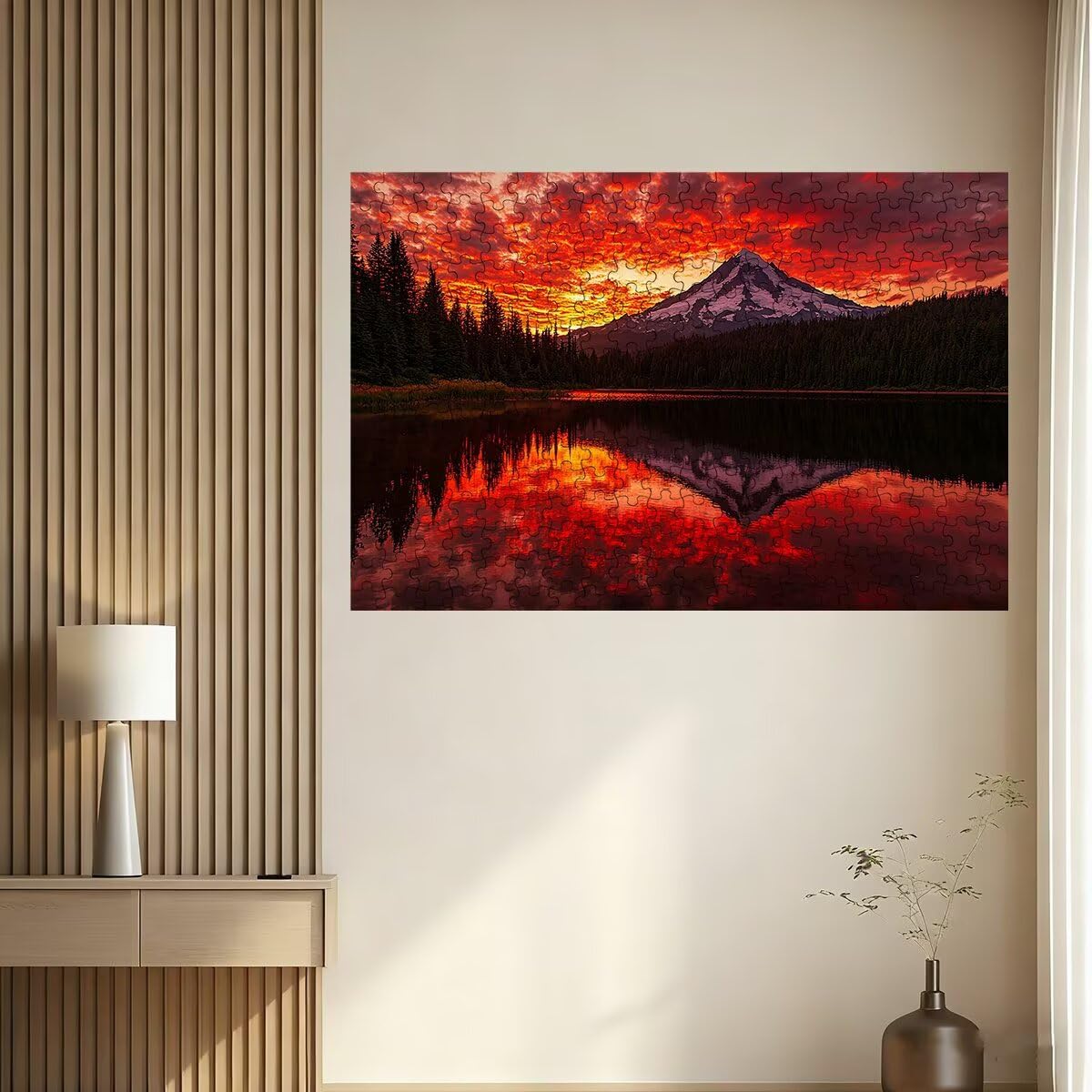 Puzzle 1500 Pezzi Paesaggi, Puzzle Tramonto per Adulti, Puzzles in Legno Intrattenimento Creativo, Divertimento, Puzzles Educativi Classici con Confezione di Alta Qualità Idea Regalo Donna Decor -2750