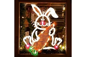 17 Inch Lighted Easter Bunny Decoration