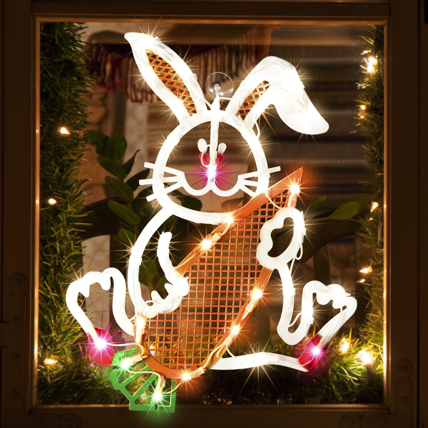 Amazon.com: LAMPHOME 17 Inch Lighted Easter Bunny Rabbit Spring