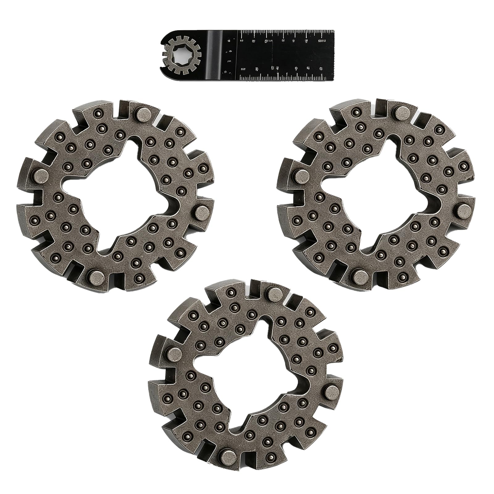 StarlockK Adapter, StarlockK Multi Tool Blades StarlockK Adapter Three-Piece Set for Tool-Free Blade Switching, Precision Cutting in Woodworking and Renovation Projects.