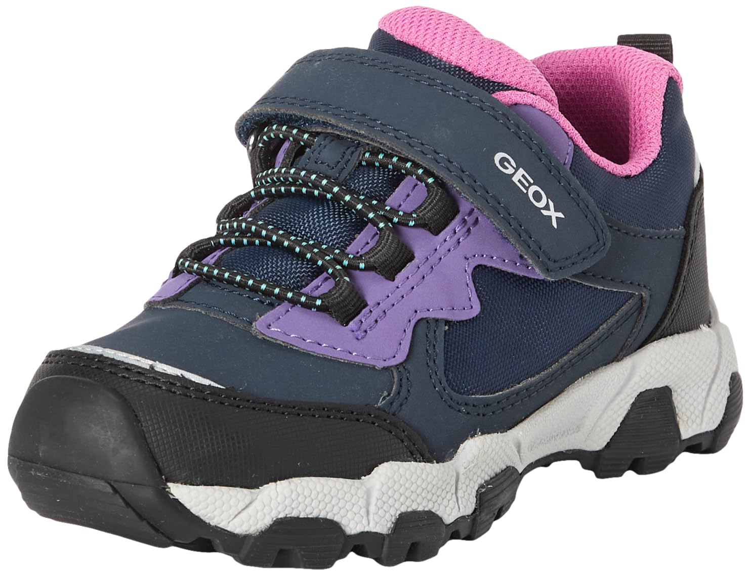 Geox Junior J Magnetar G. B ABX Sneakers Navy/Violet, 24 EU