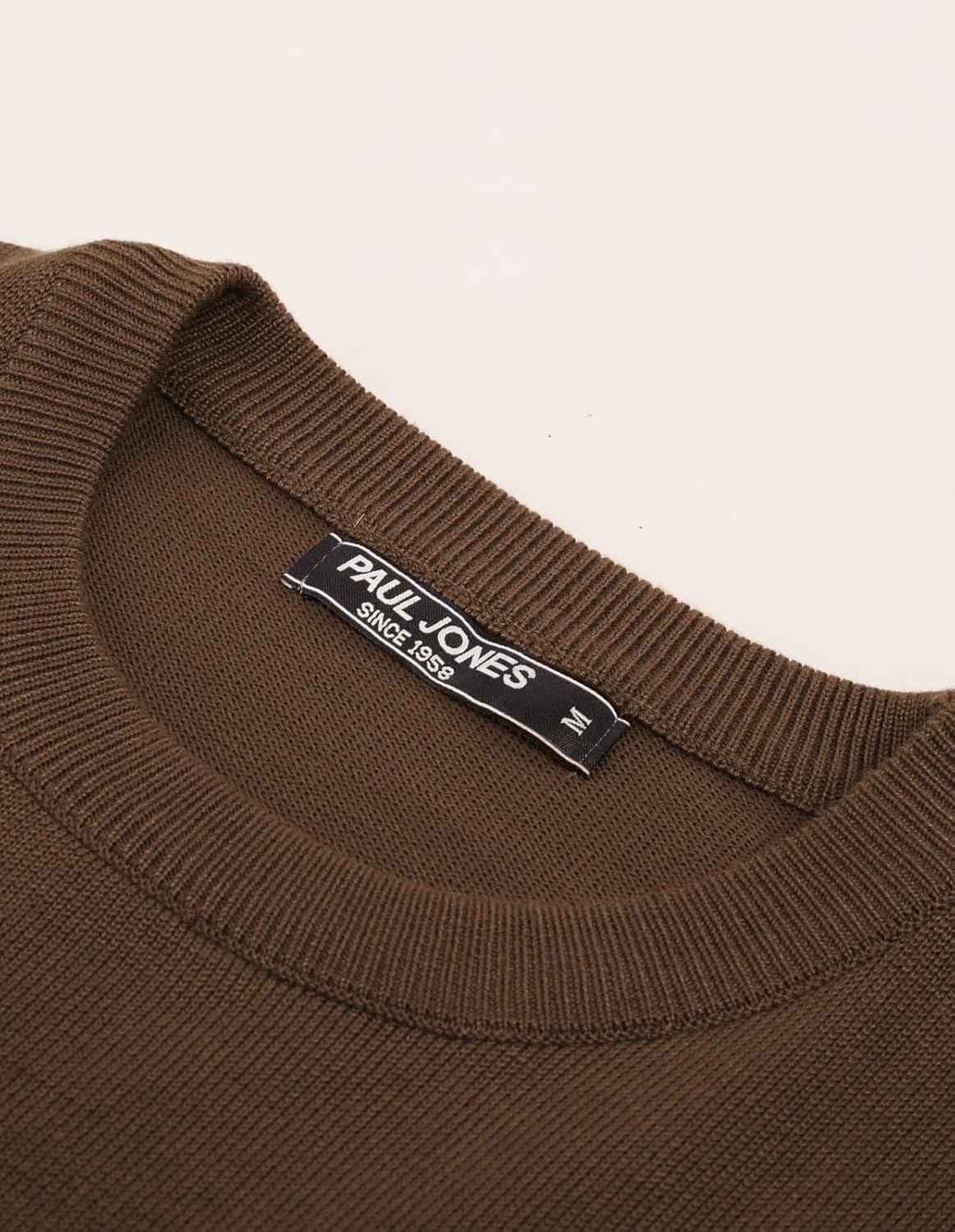 PJ PAUL JONES Mens Striped Pullover Sweater Crewneck Contrast Fine Knitted Sweaters - Image 5