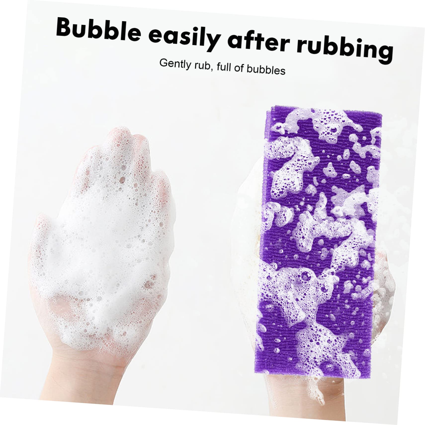 Ipetboom 4Pcs Japanese Washcloths Exfoliating Body Scrubbers for Gentle Skin Cleansing Nylon Bath Towels for All Ages and Hard to Reach Areas