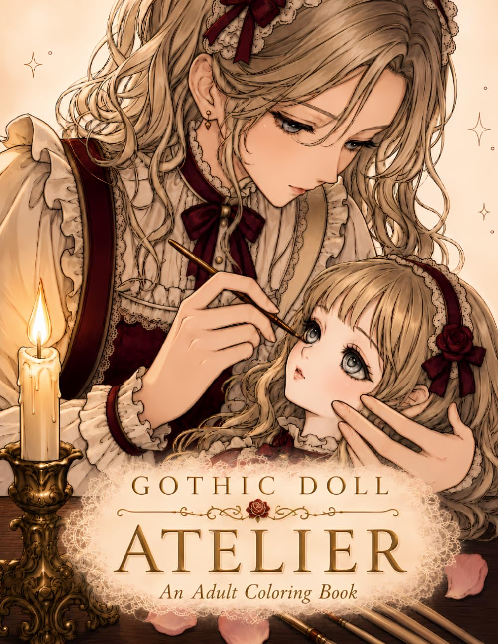 Gothic Doll Atelier: An Adult Coloring Book (Gothic Lolita Coloring Collection)