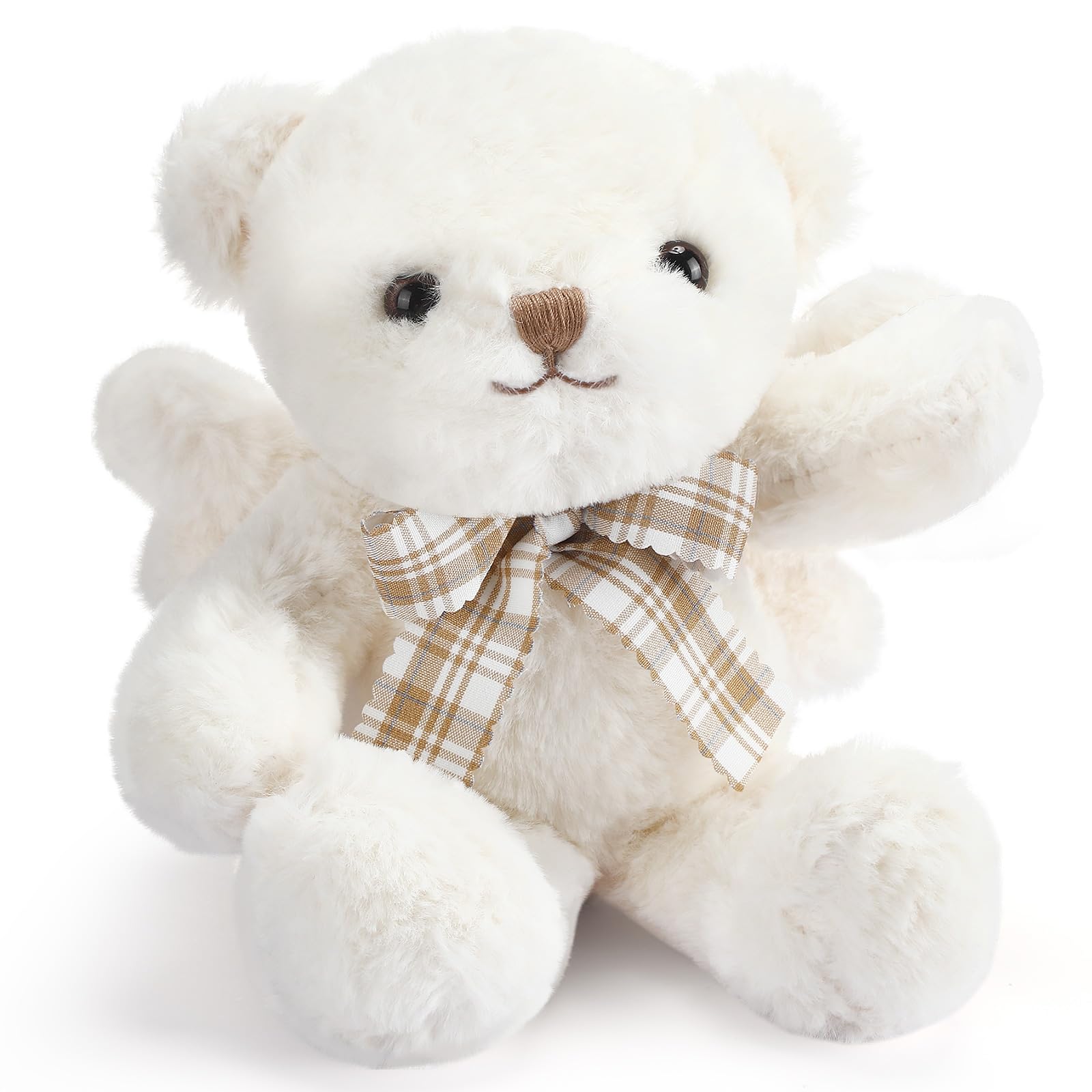 テディベア 白雪姫 Disney White TeddyBear Amazon.com: Bearington Tucker Off White Plush Teddy Bear