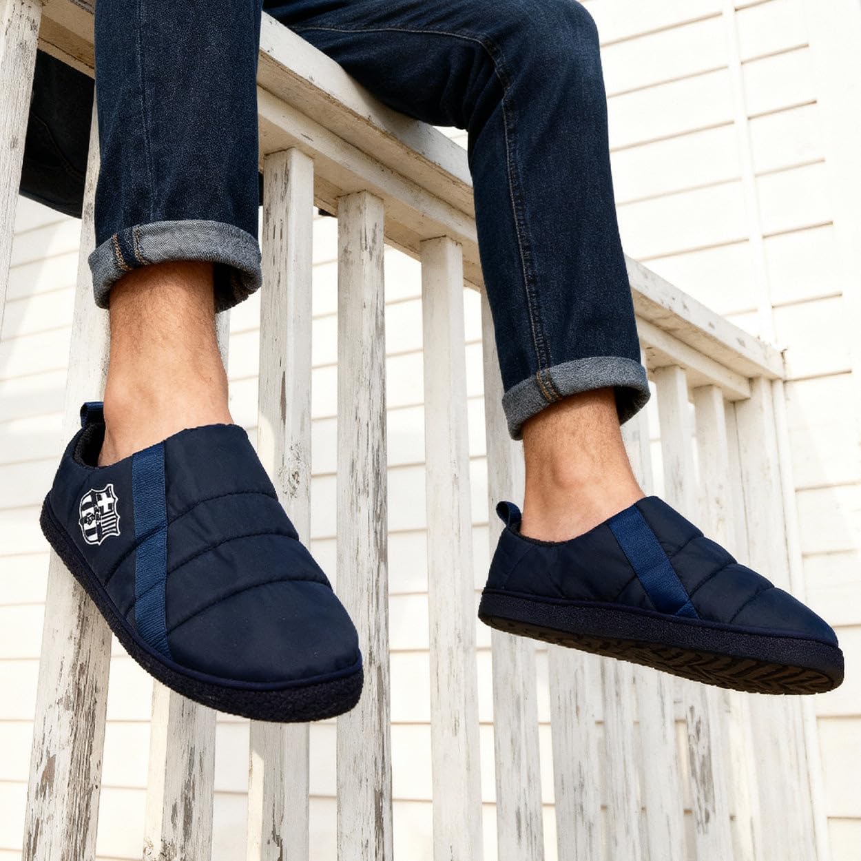 MARPEN SLIPPERS Zapatillas FC Barcelona Oficiales Licenciadas Acolchadas para Hombre o Mujer