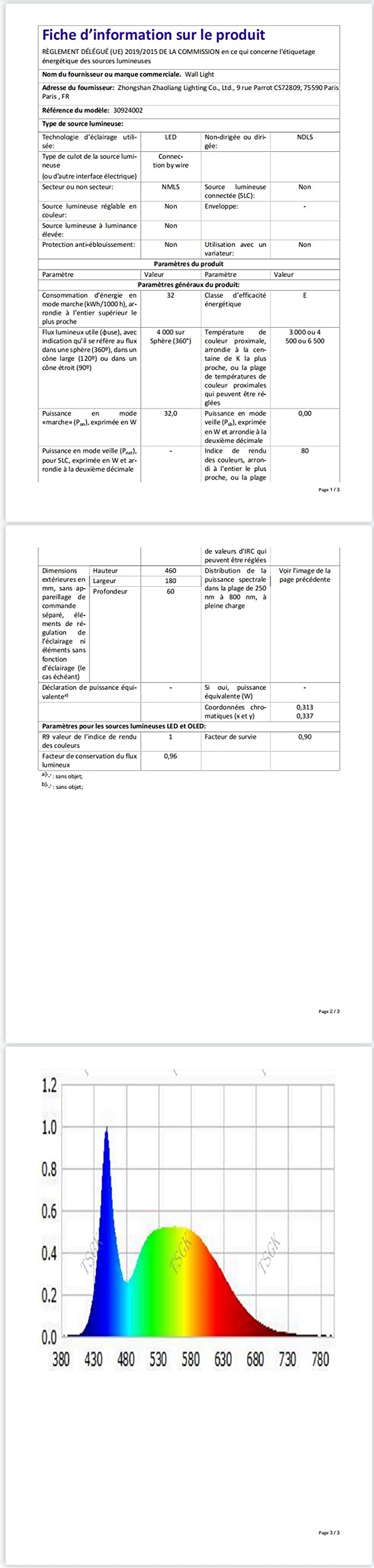 Comely Kinkiet Wewnętrzny LED, 32W 3600LM Czarna Nowoczesna Lampa Ścienna, 3 Temperatury Barwowe Oświetlenie Wewnętrzne Lampa Nocna Ledowa Lampa Ścienna Do Salonu Sypialni Biura Schodów