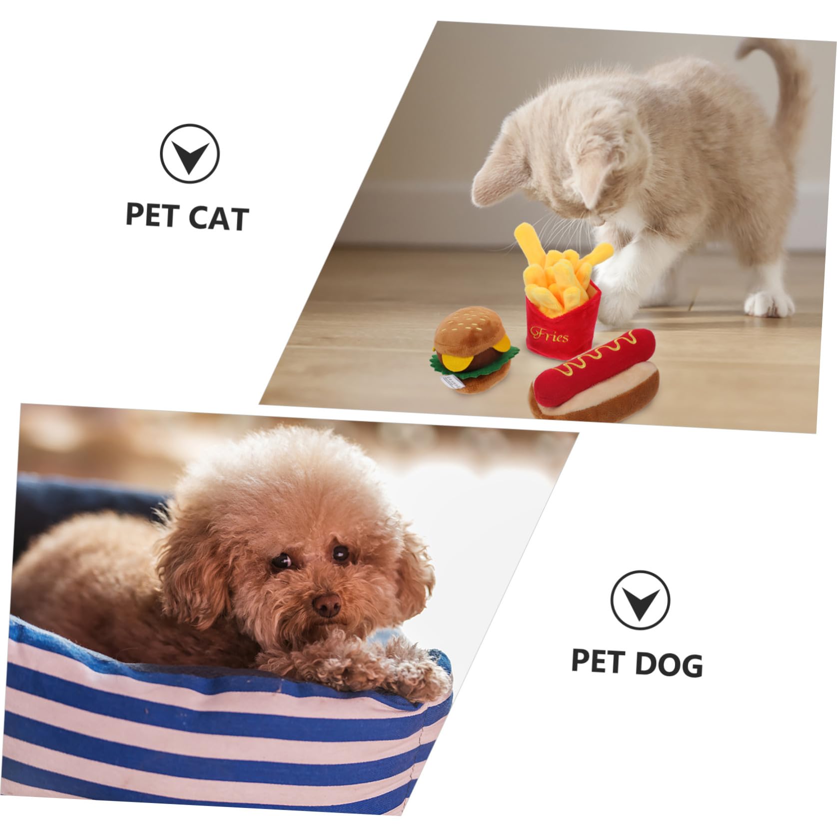 Ciieeo Peluche pour Chien D'aliment Son Couineur Intégré, Résistant la Mastication, pour Jouer et Tirer Votre Chiot