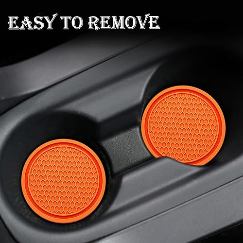 Miniatura 7 de 4 posavasos para automóvil, portavasos universales antideslizantes para automóvil, 2.75 pulgadas, accesorios universales antideslizantes para el