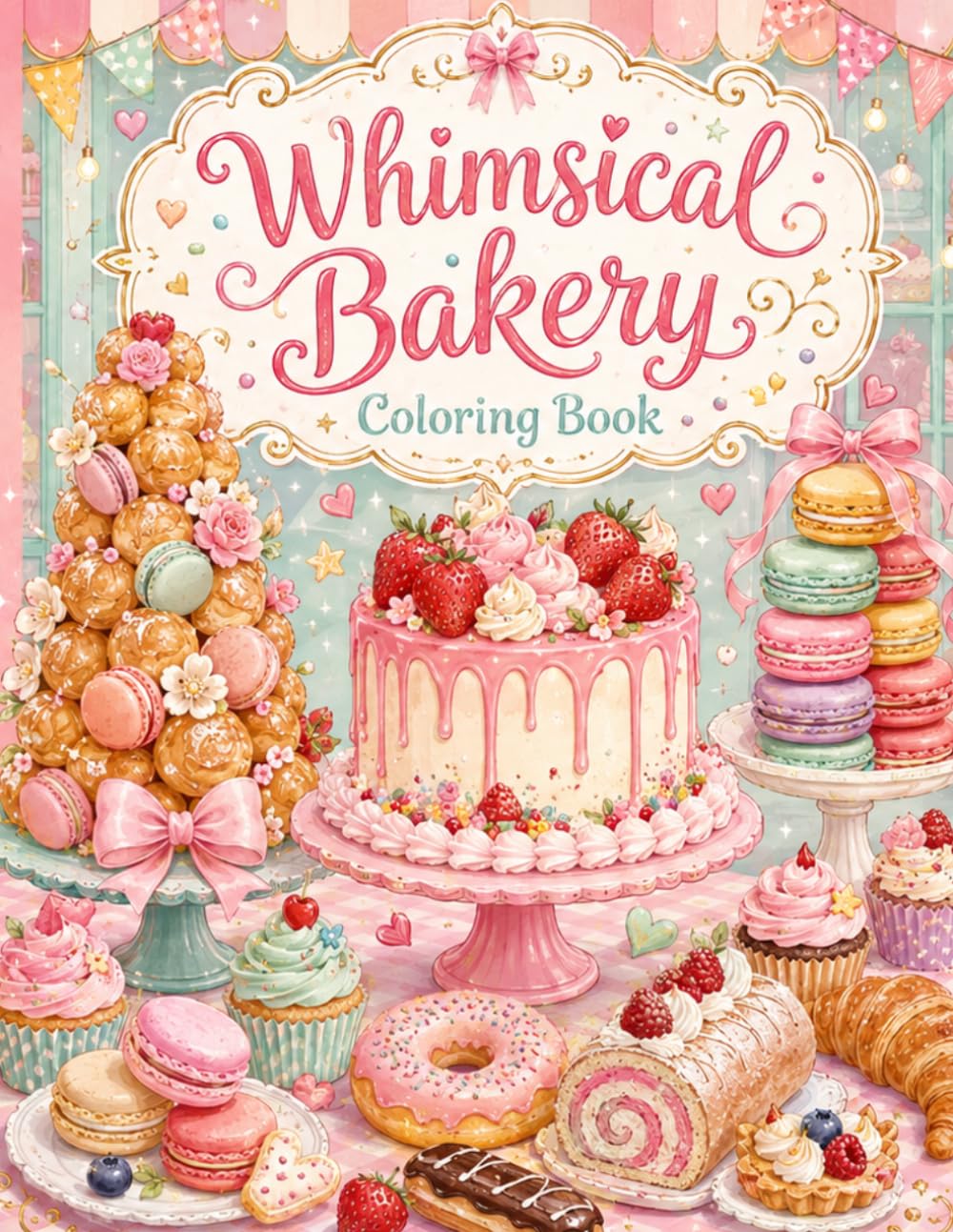 Whimsical Bakery Coloring Book