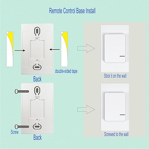 Miniatura 4 de Enchufe de salida de control remoto de 1250 W10 A para electrodomésticos, interruptor de salida remoto para lucesventiladoresluces de