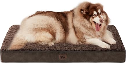 EHEYCIGA Cuccia Cane Interno Taglia Grande XXL, (120L x 74W cm) Ortopedica Cuscino per Cani, Cuscino Cane Sfoderabile e Lavabile, Ortopedico Lettino per Cani, Orthopedic Dog Bed, Marrone