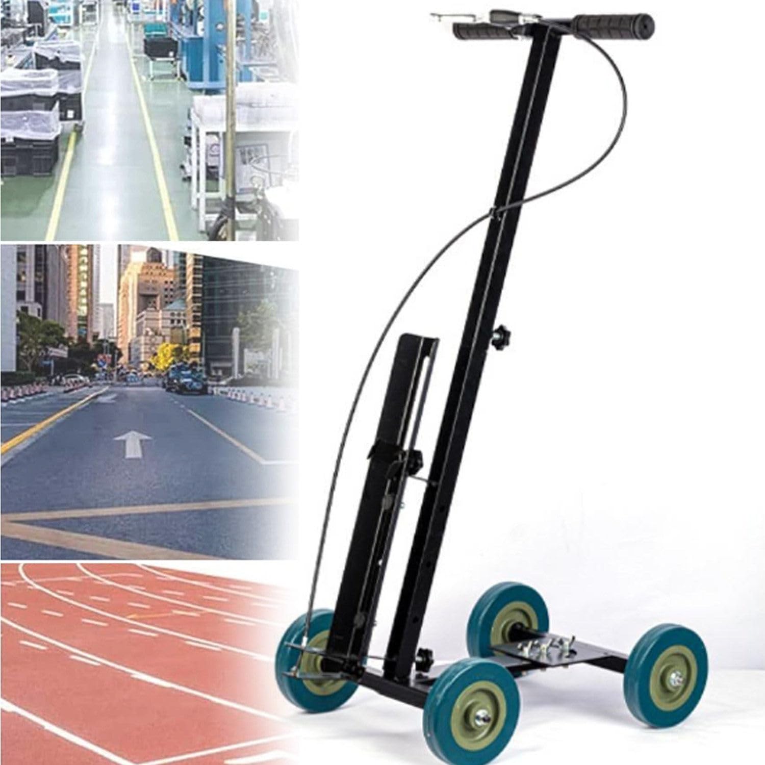 asdchZen Lane Marking Applicator,Adjustable Wheel Transfer Line Marking Machine For Basketball Court/Garage/Athletic Fields,Athletics Road Marking Machine