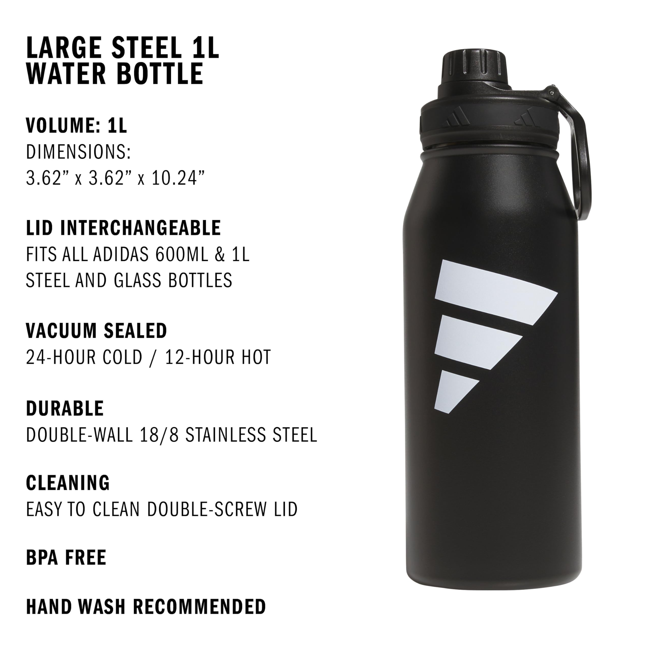 Adidas Liter 32 Oz Metal Water Bottle Hot Cold Desertcart