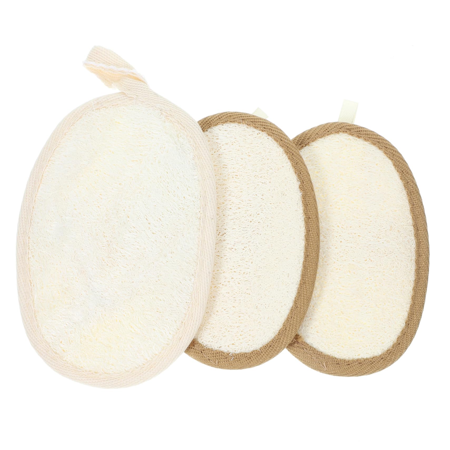 FRCOLOR 12 toallas de baño de luffa, esponja de baño para el cuerpo, esponja de baño de aire para el cuerpo, esponjas faciales para hombre, exfoliante de espalda, bola de baño, poliéster, algodón,