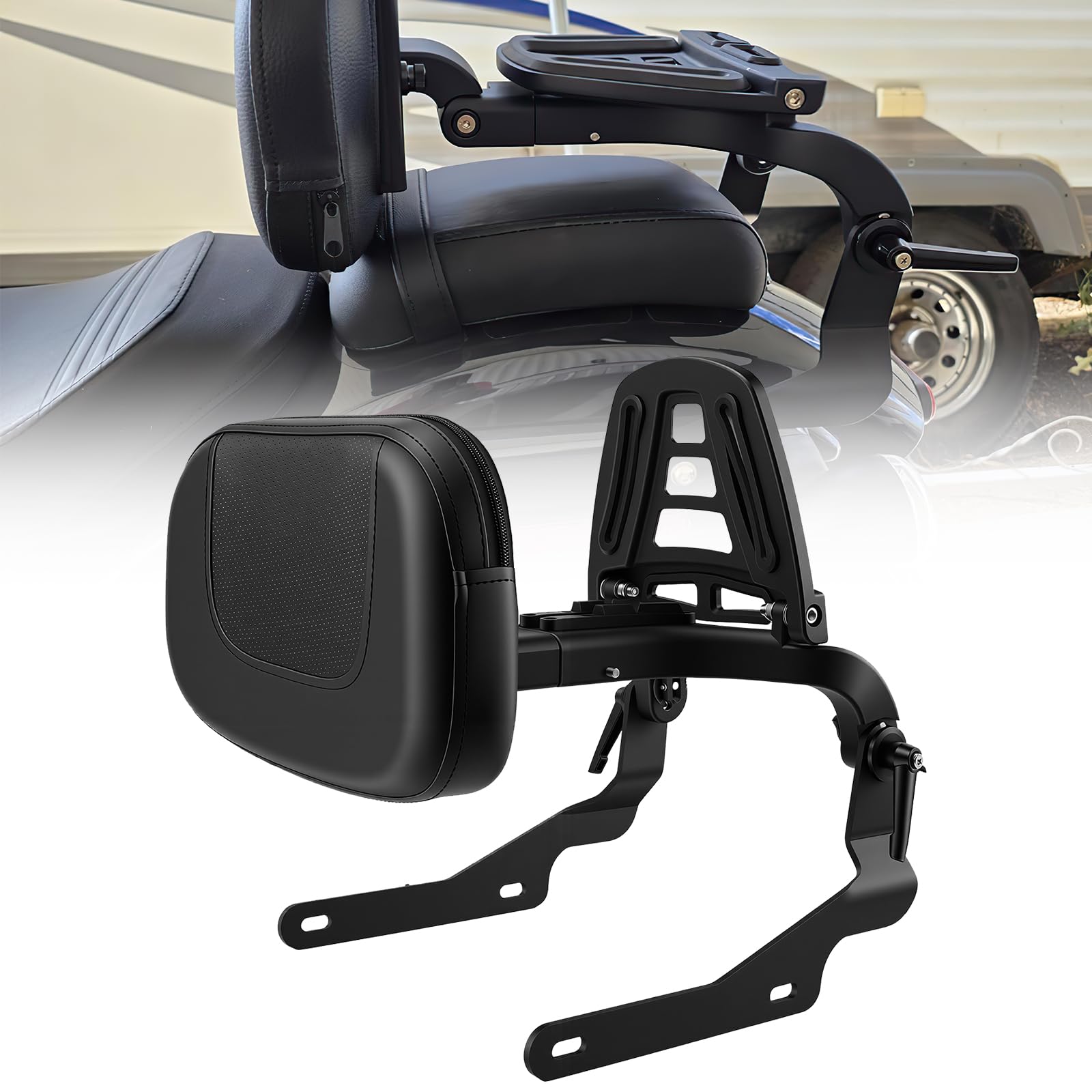 Photo 1 of XIDAODIT For Harley Night Rider RH 975 Special RH975S Passenger Backrest Comfortable and Versatile Sissy Bar with Folding Luggage Rack Compatible with 2022 2023 2024 2025