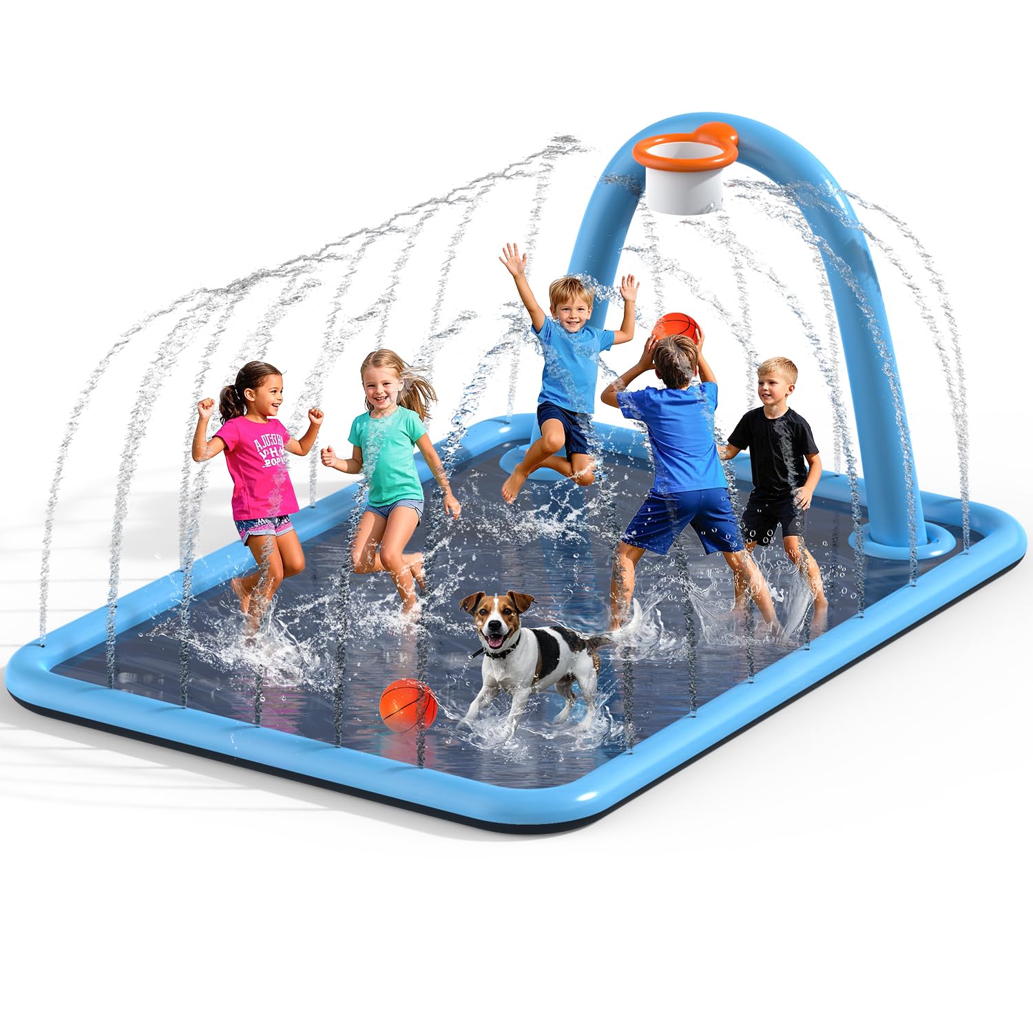 Amazon.com: Octaplay Splash Pad for Kids & Dogs, 102x87'' Large