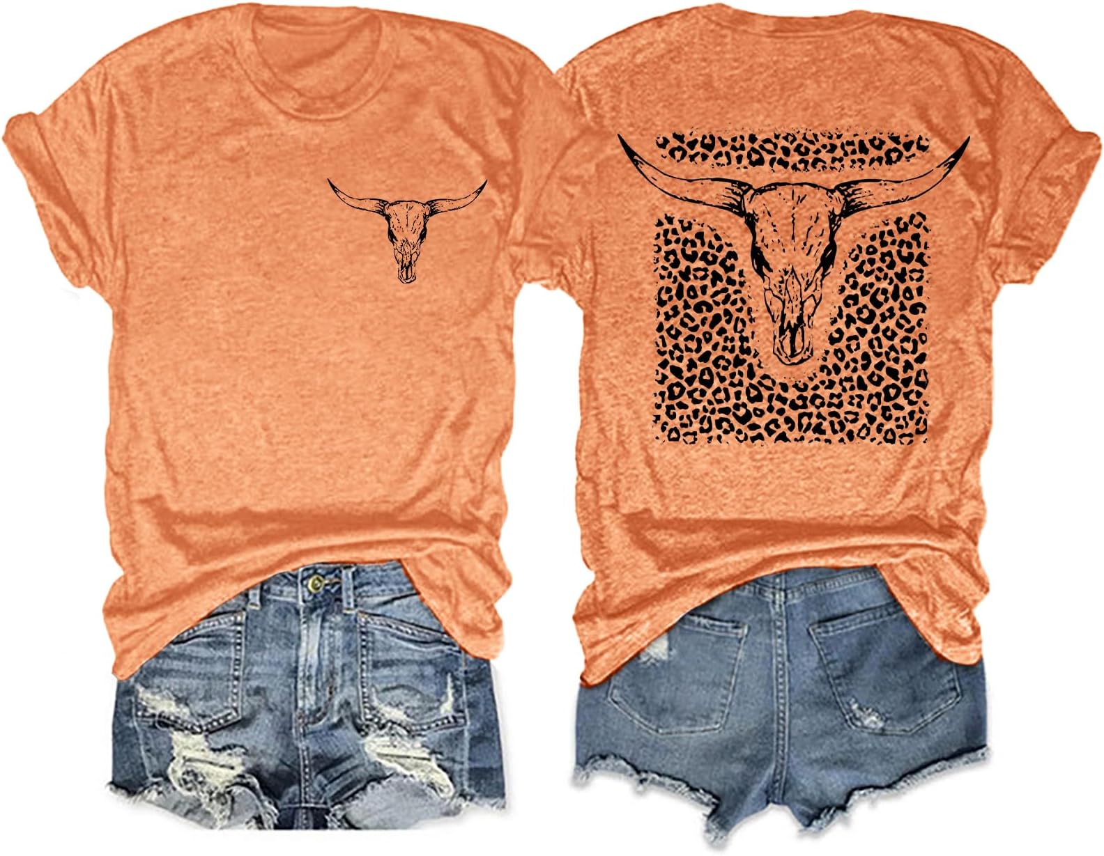 Anbech Womens Western Graphic Cowgirls Shirt Rodeo Print Tops Short Sleeve Cowboy Tops