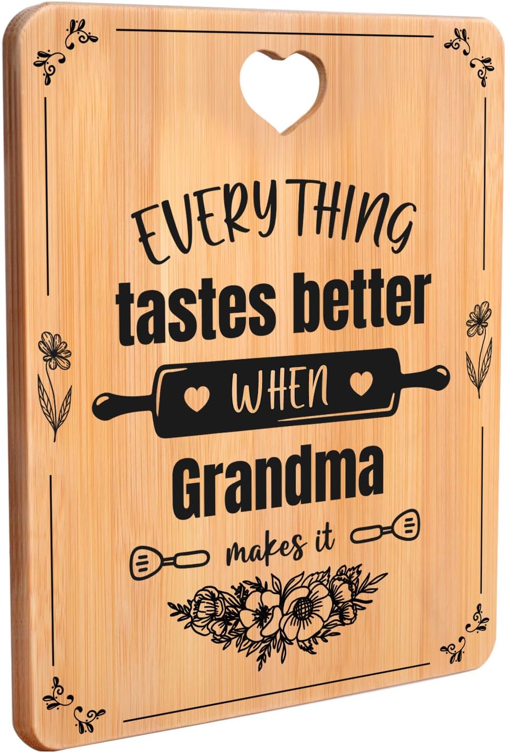 Grandma Gifts, Grandma Birthday Gifts for Grandma Nanny Nan - Engraved Bamboo Cutting Board - Mothers Day Presents for Nan Nanny Gifts