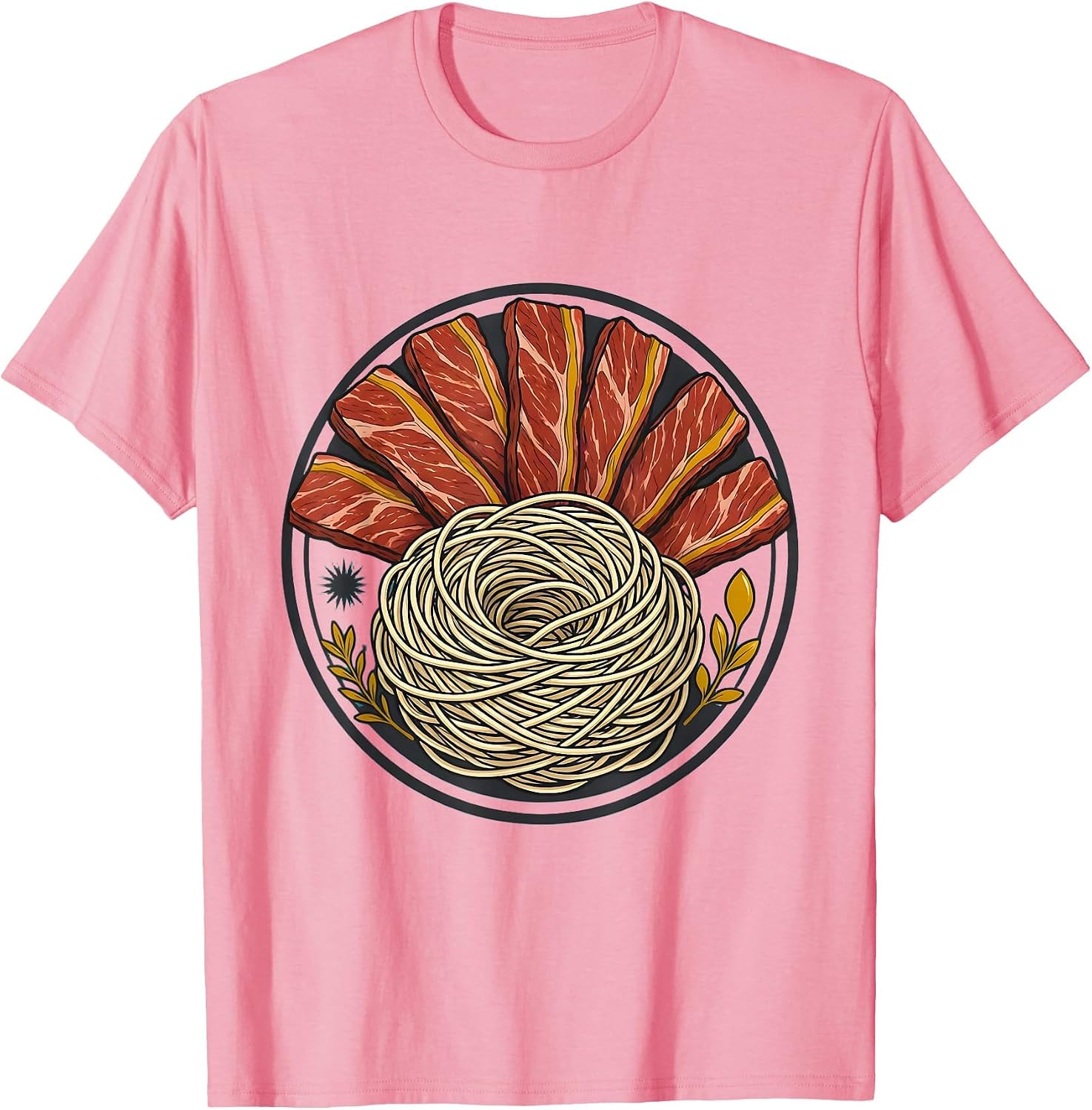 Men's Pho Kit Brisket and Rice Noodle Illustration T-Shirt image 4