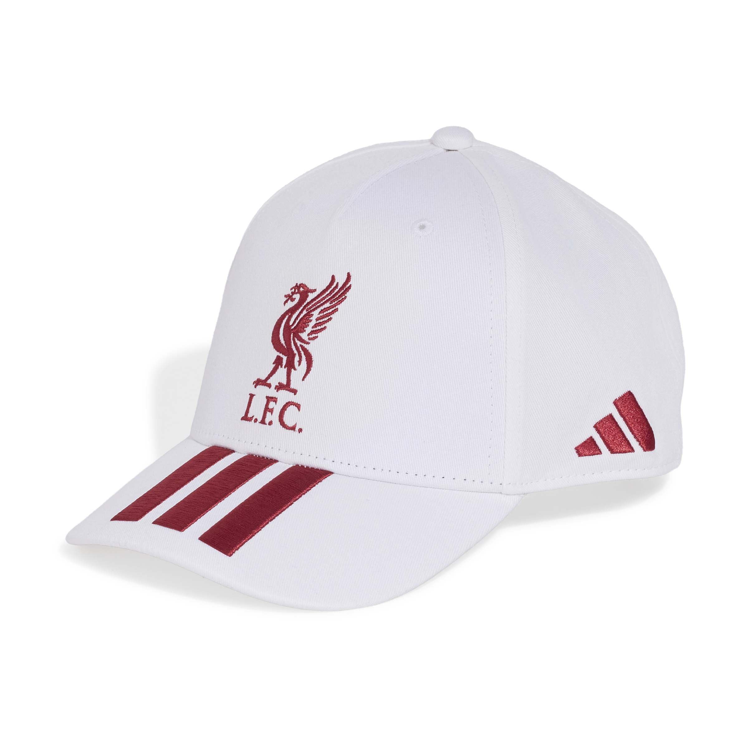adidas Unisex Liverpool Fc Kids Hat, White/Active Maroon, XS-S