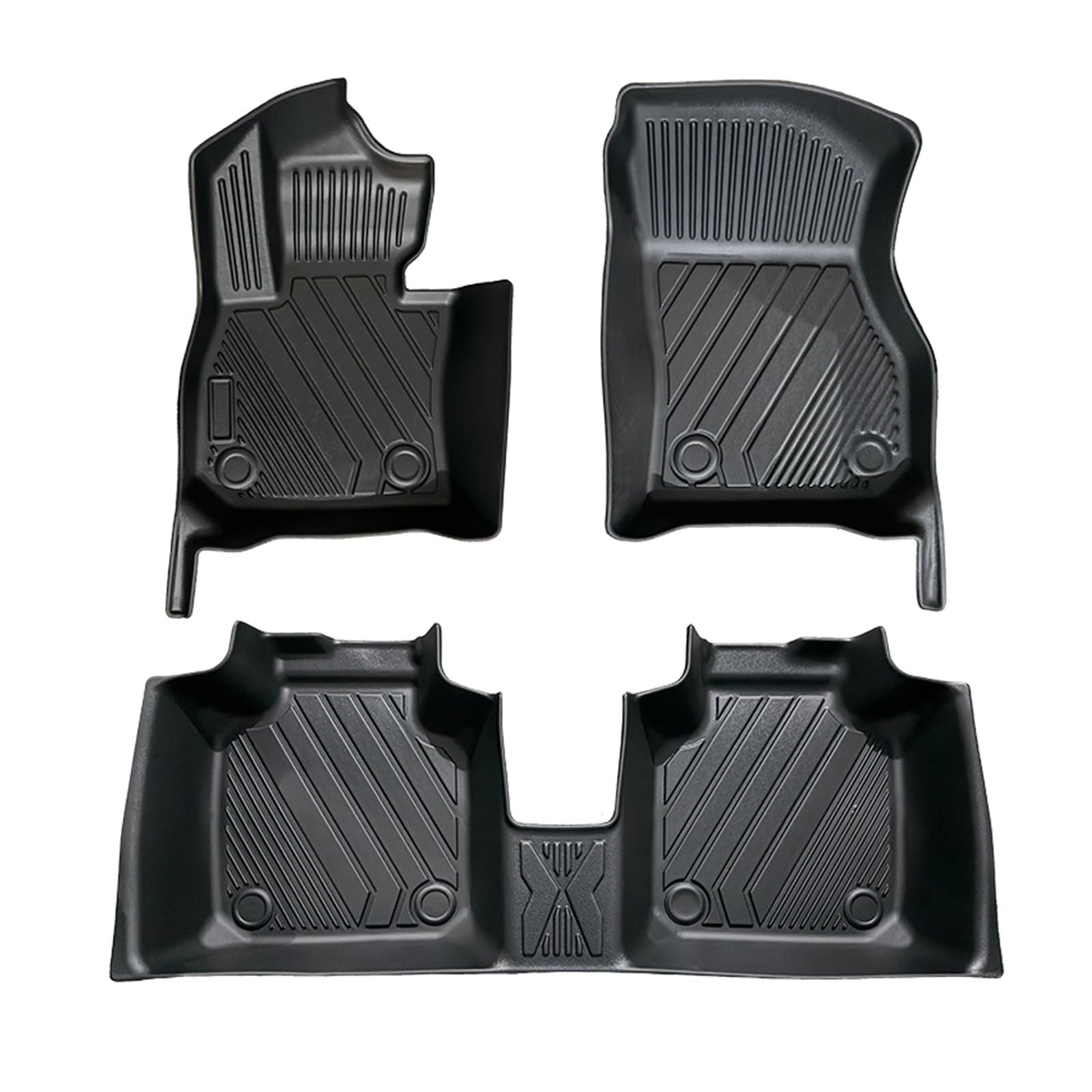 All Weather Full Set 5D TPE Car Mats Carpet Floor Mats Easy to Clean Wear-res Designed Compatible with