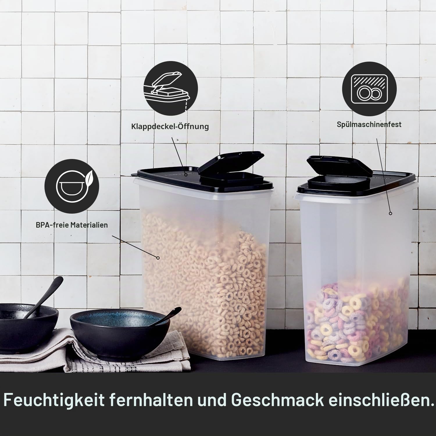 Tupperware Super Müsli-Aufbewahrung, spülmaschinenfest und BPA-frei (4,5 l) Küche, Haushalt & Wohnen