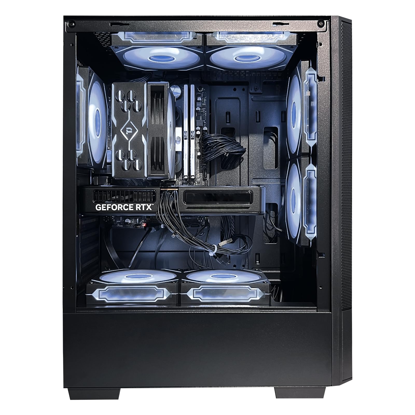 Gaming Desktop PC - Intel Core i5-14400F GeForce RTX 5060 8GB DLSS4, 32GB DDR4 RAM,1TB NVMe SSD,ARGB Cooling, Prebuilt Gaming Computer