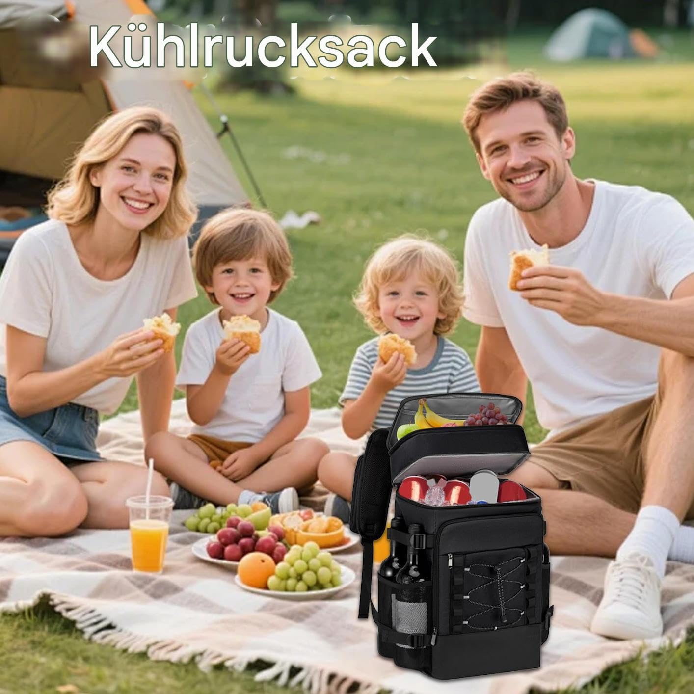 Plecak Cooler, Ice Chest Backpack, miękka torba chłodząca, duża pojemność, szczelna podszewka, wygodne paski, wielokrotnego użytku, lekkie przechowywanie, idealny na kemping, plażę, wędrówki