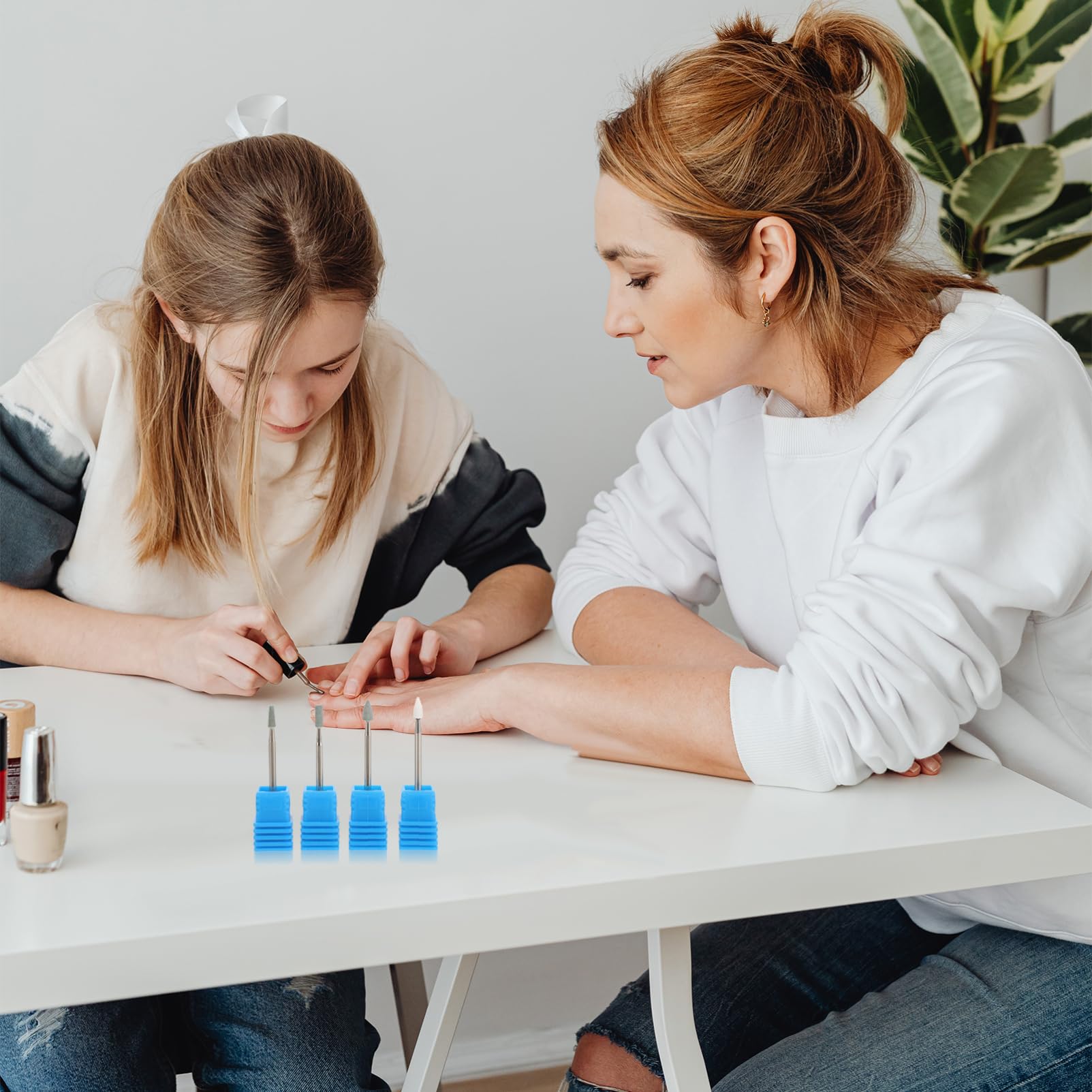Lurrose 4 Juegos Accesorios Para Cabezales De Lijado Taladro De Uñas Portátil Molinillo De Uñas Taladro Para Amoladora o De Mano o Eléctrico Arena De Cuarzo 4 Uds * 4